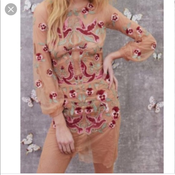 For ❤️&🍋 - Dove Embroidery Mini Dress - Picture 7 of 8